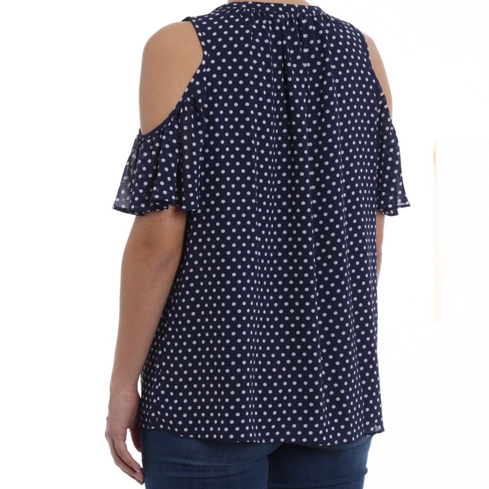 Michael Kors polka  dot print crêpe blouse - Picture 3 of 12